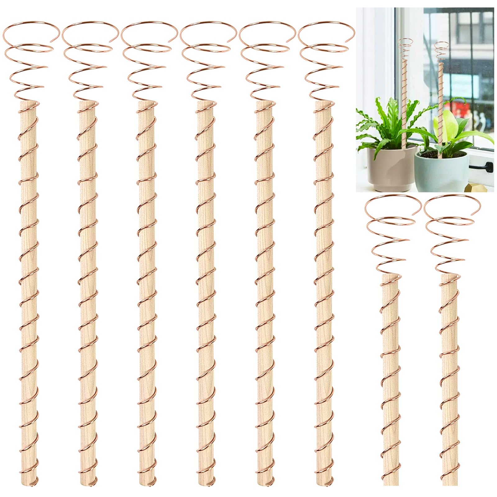 Elektrokultur-Pflanzstäbe Aus Kupfer (12 Stück, 29,2 Cm) – Garten-Antennen Für Verbessertes Pflanzenwachstum