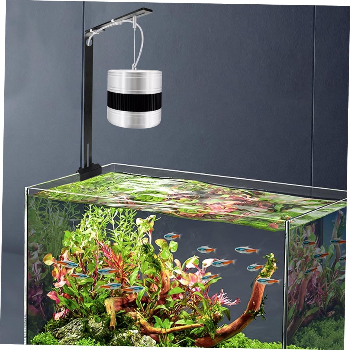 MERRYHAPY 2pcs Aquarium Light Bracket Holder Sturdy Riser for Fish Tank Lighting Easy Installation Light Stand for Enhanced Illumination and Visibility