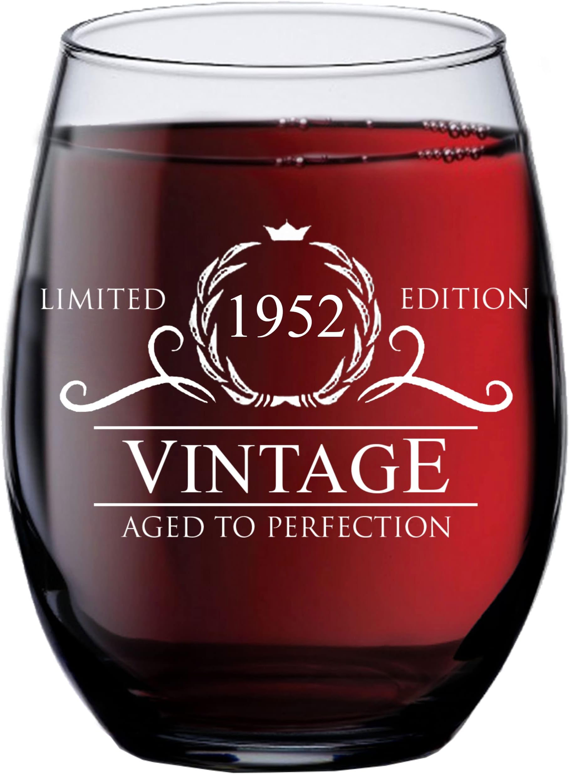 71st Birthday Gifts for Women - 71st Birthday Wine Glass for Women Men - Happy Birthday Stemless Wine Glass for Turning 71 Years Old – Gifts Idea for 71st Birthday Decorations Presents