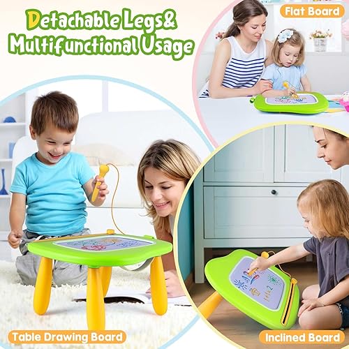 Miniatura 52 de Smasiagon - Pizarra magnética de dibujo para niños, juguetes para niños y niñas de 1 a 2 años, juguetes educativos para niños de 1, 2, 3 años