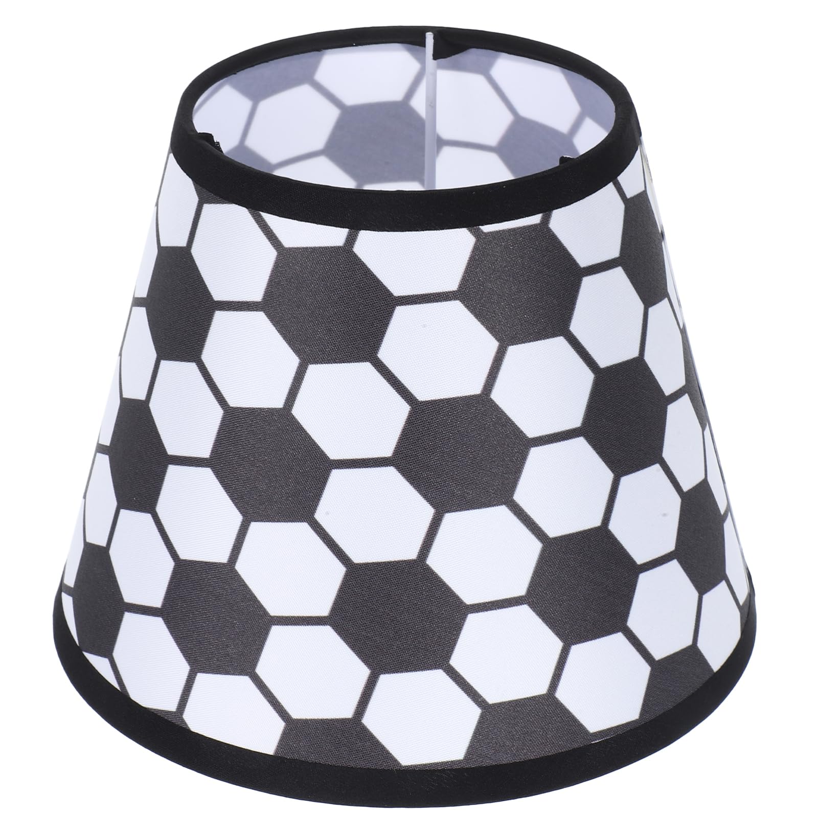 OSALADI Cloth Lamp Shade, Drum Lampshade Decorative Small Light Covers Soccor Pattern Table Lamp Covers Replacement Clip On Bulb for Nursery Room