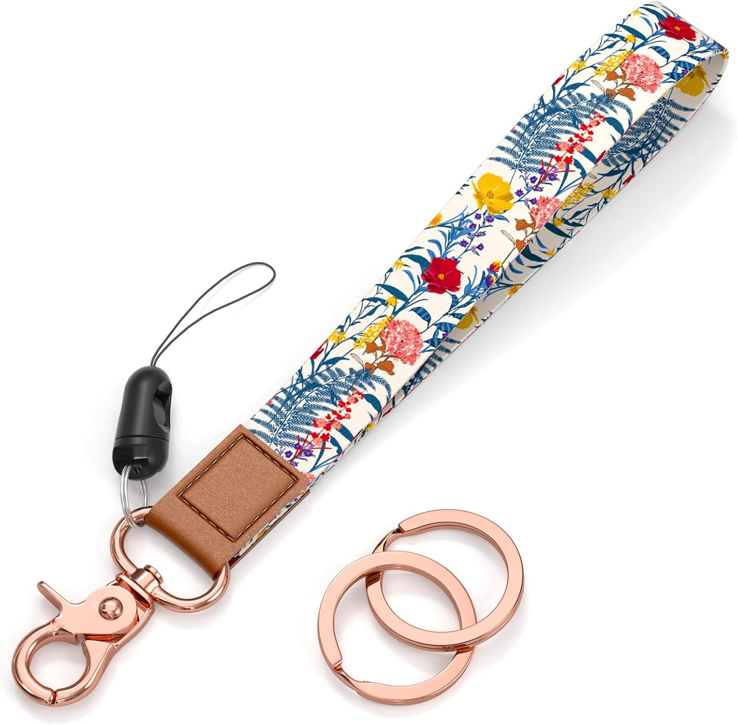 Rimilak Wristlet Keychain, Wrist Lanyard Key Chain for Women Men Car Keys ID Badges Card Wallet Phone Camera