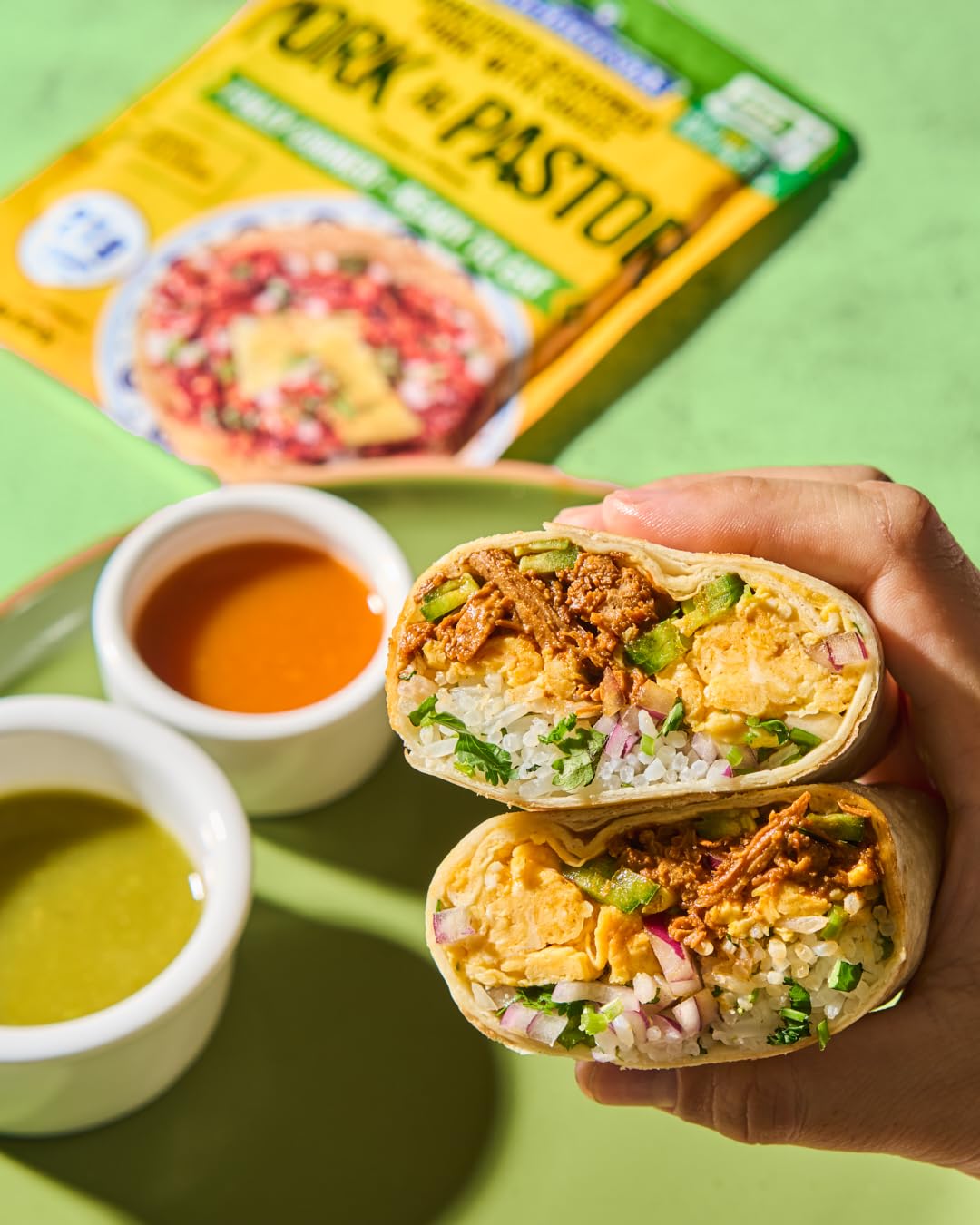 Old Hacienda Pork al Pastor | 100% Shredded Seasoned Pork with Sauce | Fully Cooked & Ready to Eat | 21g Protein | No Preservatives, Artificial Flavors or Colors | BPA Free Pouch | Pack of 3 - 8oz