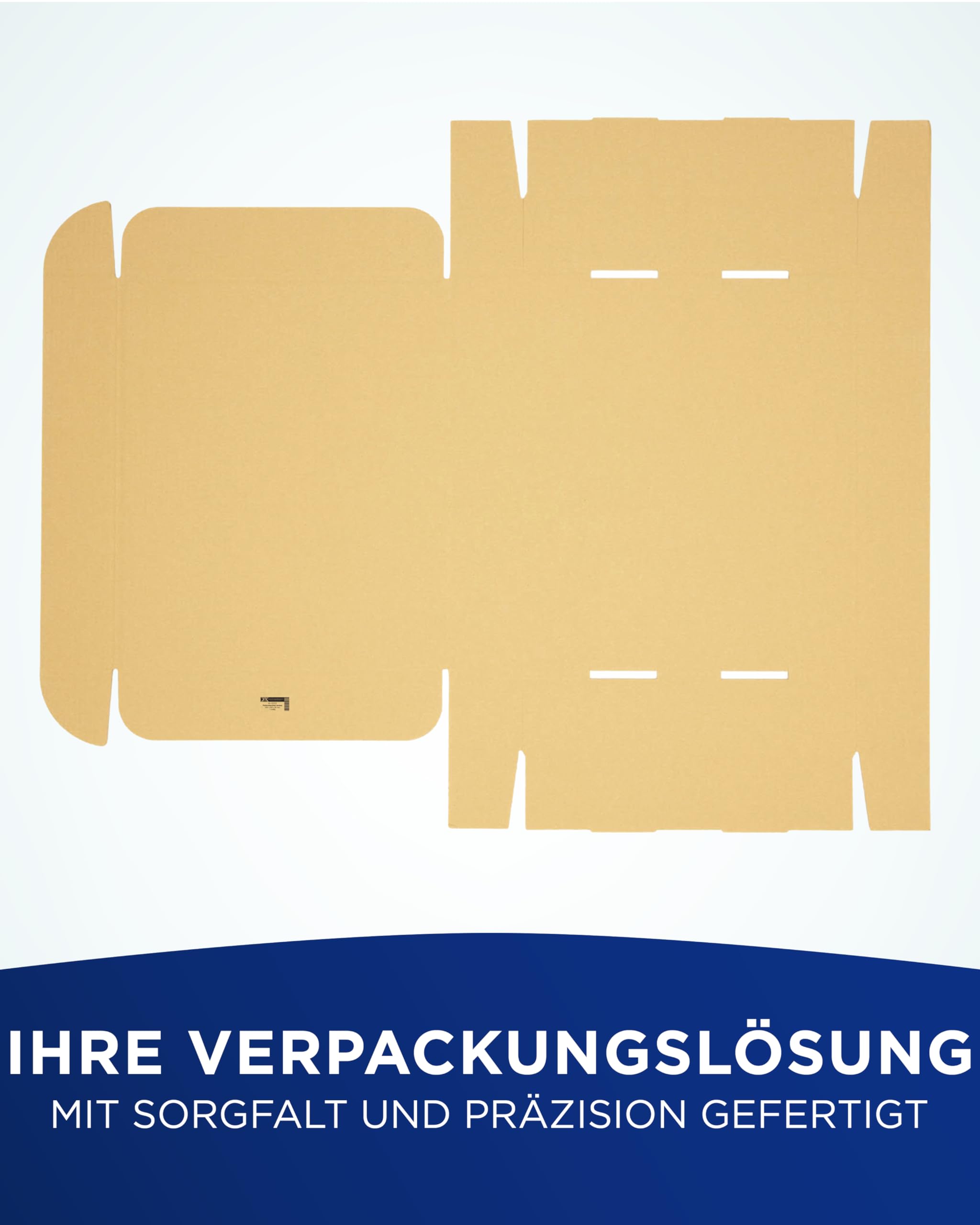 KK Verpackungen Faltschachteln 500 x 400 x 90 mm Braun 1-wellig (Außenmaß 526 x 410 x 96 mm) | 80 Stück, Versandkartons Kartons geeignet für Versand als DHL Paket DPD Hermes GLS Paketklasse S (KK218)