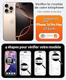 CANSHN Cover per iPhone 16 Pro Max(6.9"),[Camera Control] Supporto Magnetico Anello a 360°, [Protezione Completa Della Fotocamera], Custodia Traslucida Opaca Protettiva Sottile Antiurto,Blu Profondo - 2