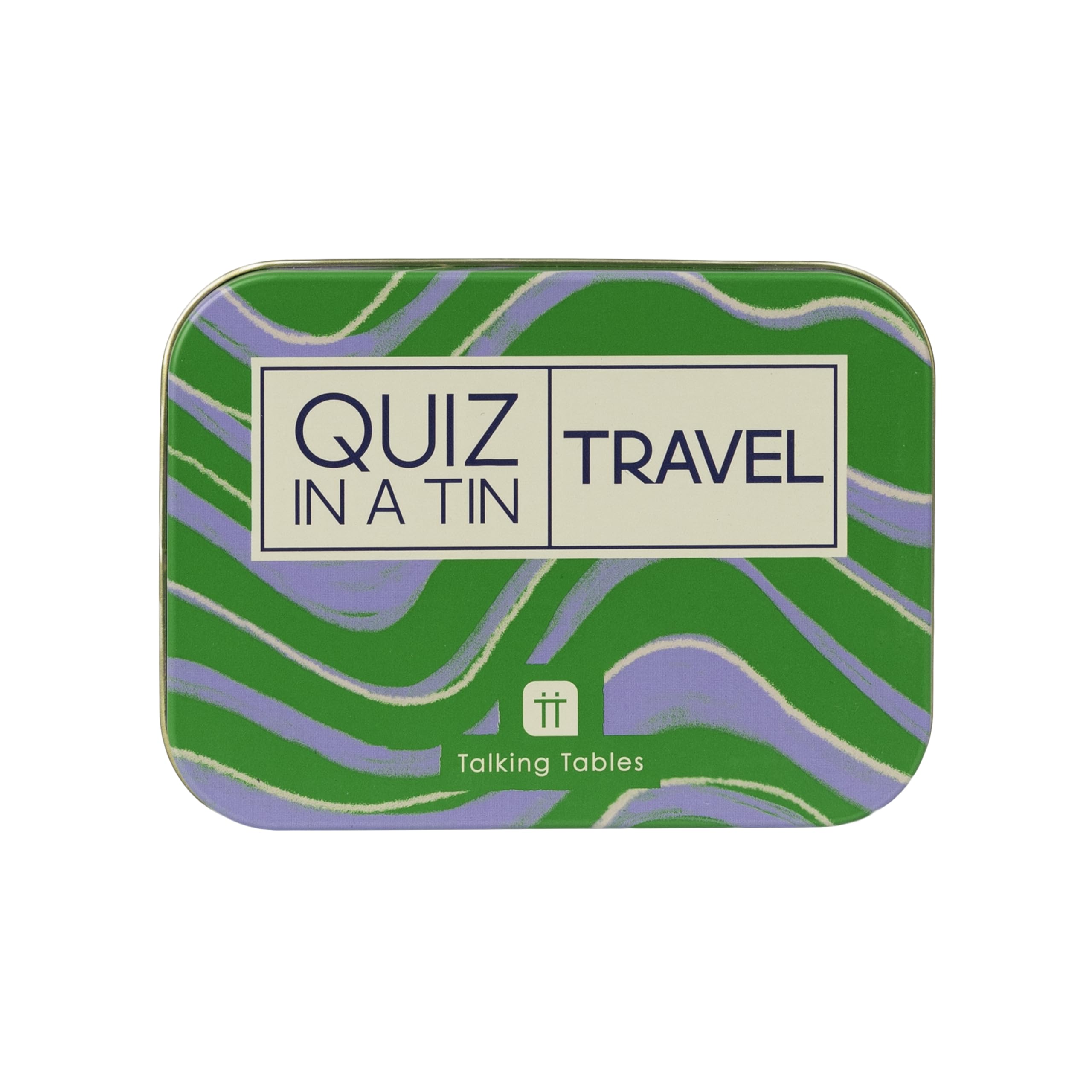 Talking Tables Travel Trivia Quiz Game, Question Cards after Dinner Party, Secret Santa, Present, Fun Travel Pocket Games for Kids, Card Games for Adults, Family Board Game, Gift, Ages 14+