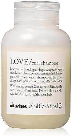Davines LOVE/Curl Shampoo, Creamy Taming Cleanser for Wavy & Curly Hair - Enhances Elasticity, Volume & Softness - Hydrating Baobab Pulp Formula Defines Curls without Weighing Down