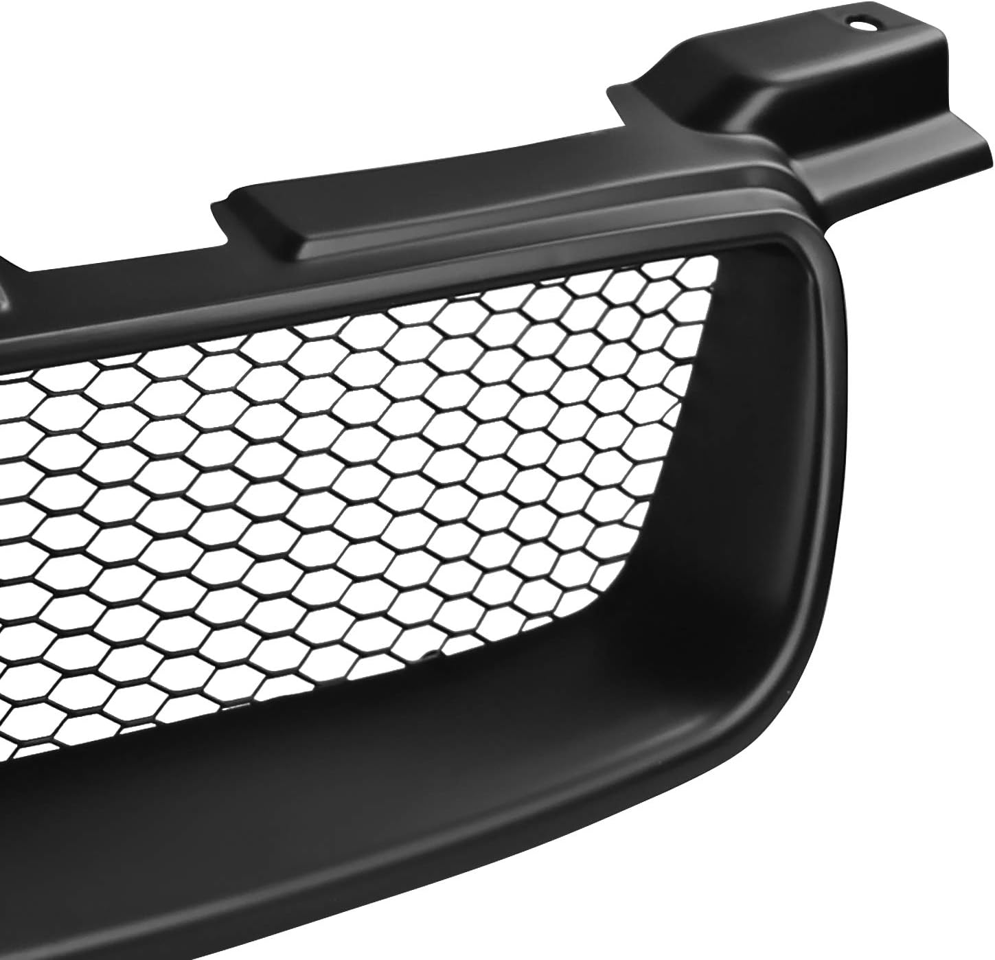 Spec-D Tuning Black Front Mesh Upper Hood Grille Compatible with 2000-2003 Nissan Sentra