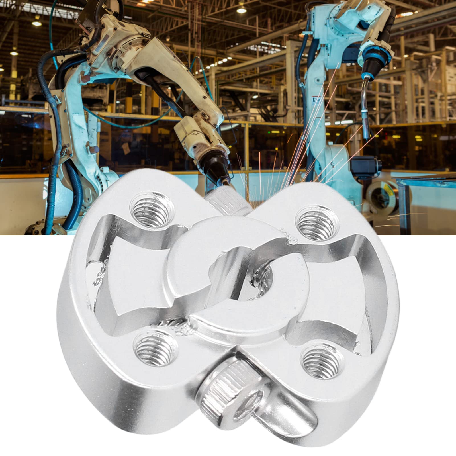 Qiilu Kit De Collier De Serrage Collier De Serrage Fendu 1/4 Po En Alliage D'aluminium à Trou En