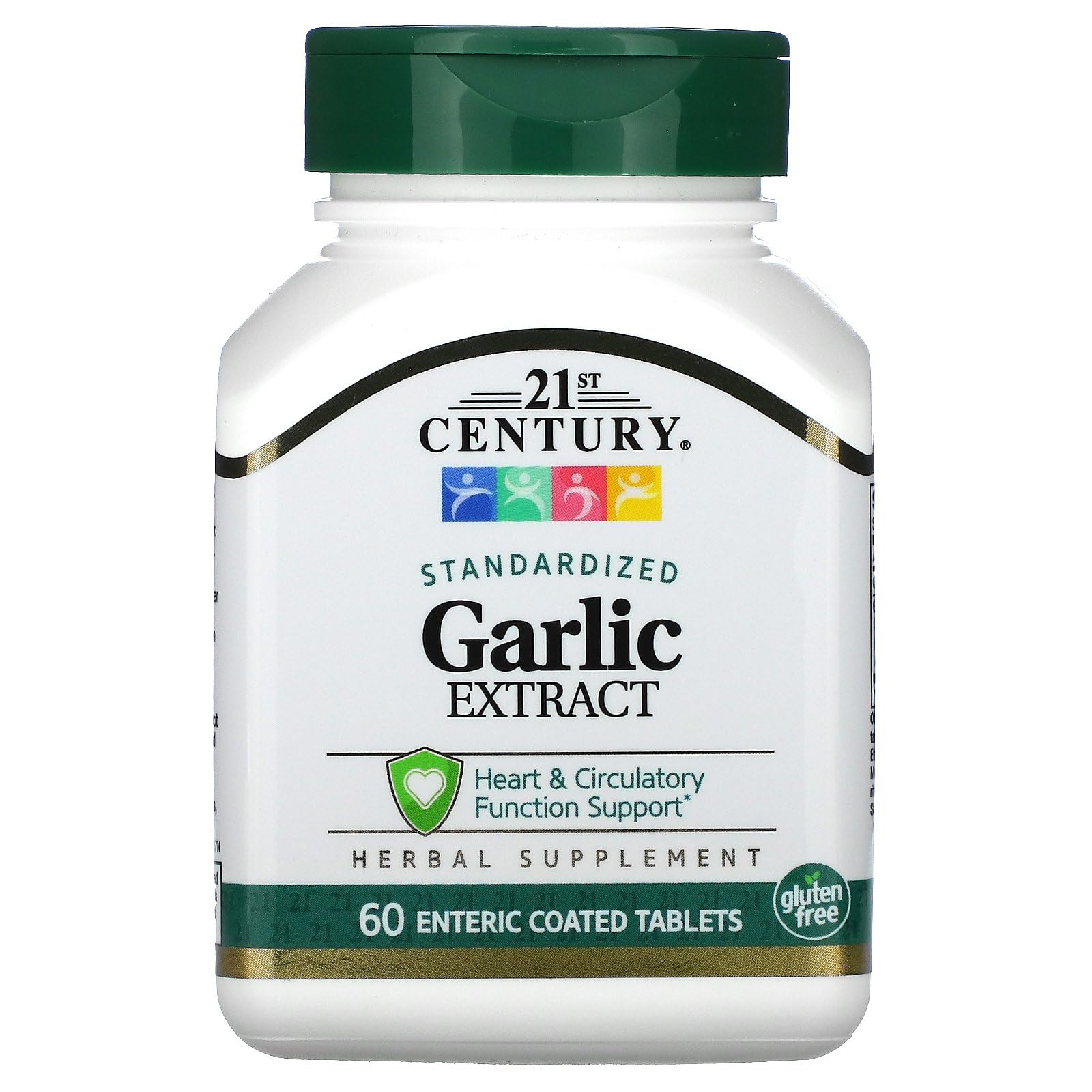 Garlic Extract Tablets, Enteric Coated, 60 Count