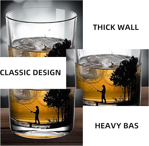 Miniatura 4 de Vasos de whisky antiguos, copas de vino sin tallo con caja de regalo, vaso de rocas de 10 onzas para cóctel escocés, licor de vodka bourbon, regalos