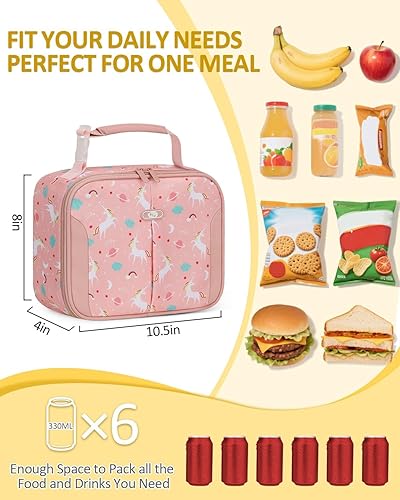 Miniatura 2 de Lonchera térmica reutilizable para niños y adultos, bolsa de almuerzo térmica reutilizable para la escuela, el trabajo, la oficina, contenedor de