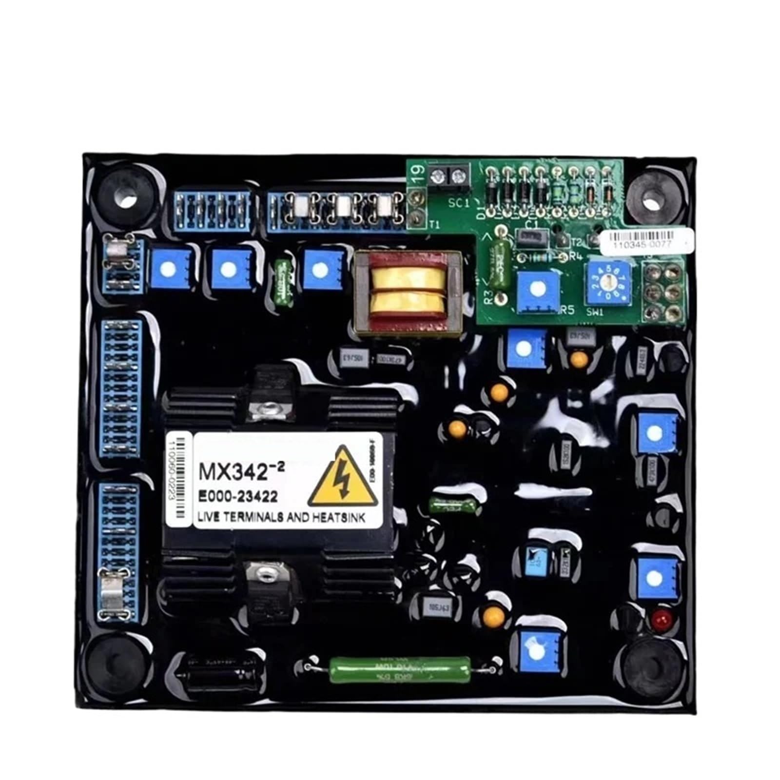 PWANUIGTE 1pcs MX342-2 AVR Magnet Generator Automatic Voltage Regulator Excitation Stabilizer Sampling 220V 380V