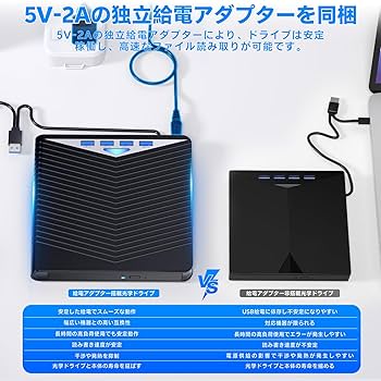 Amazon.co.jp: ブルーレイドライブ外付け USB-A/TypeC対応 再生