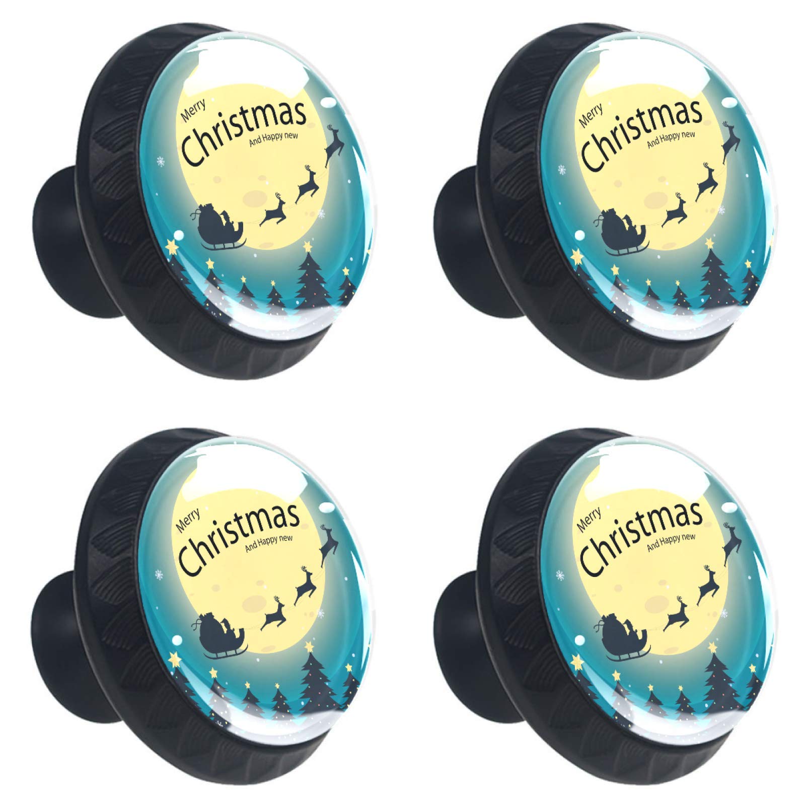 Boutons de tiroir en cristal 30 mm lot de 4 pour poignée de commode
