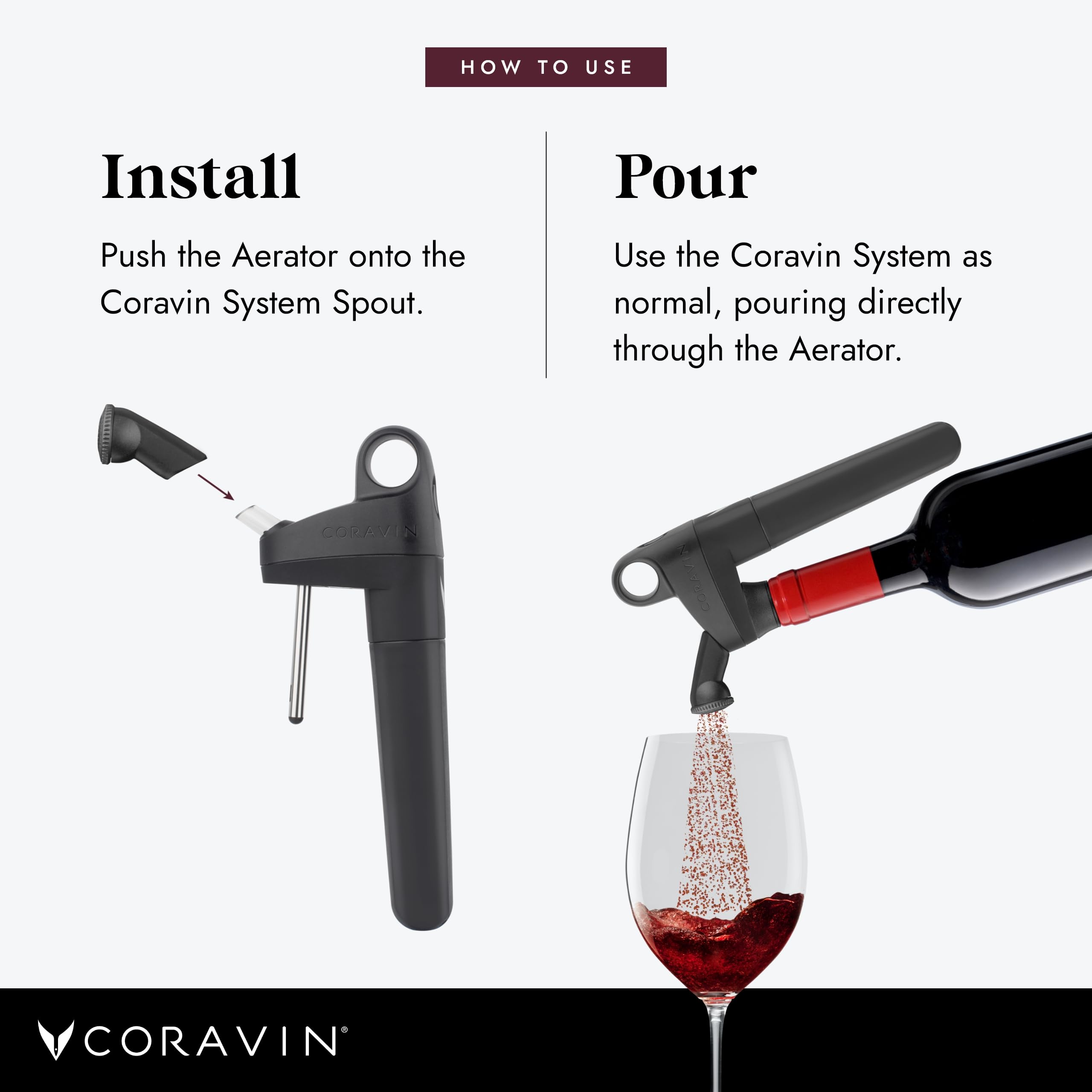 Amazon.co.jp: CORAVIN ピボットエアレーター使用 ワイン保存システム