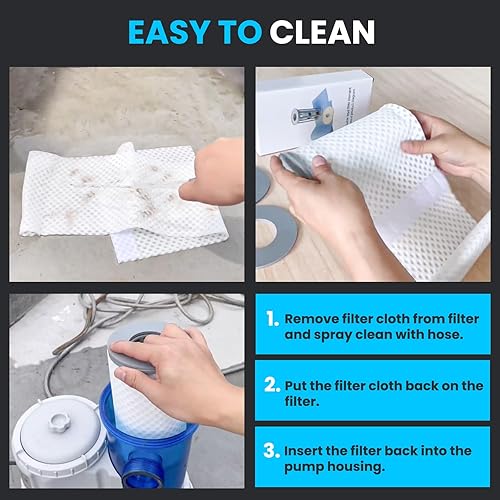 Miniatura 5 de Filtro de piscina tipo A o C - Filtro de piscina reutilizable para 29000E59900E, filtro de piscina sobre el suelo para 53080010001500 GPH, cartucho