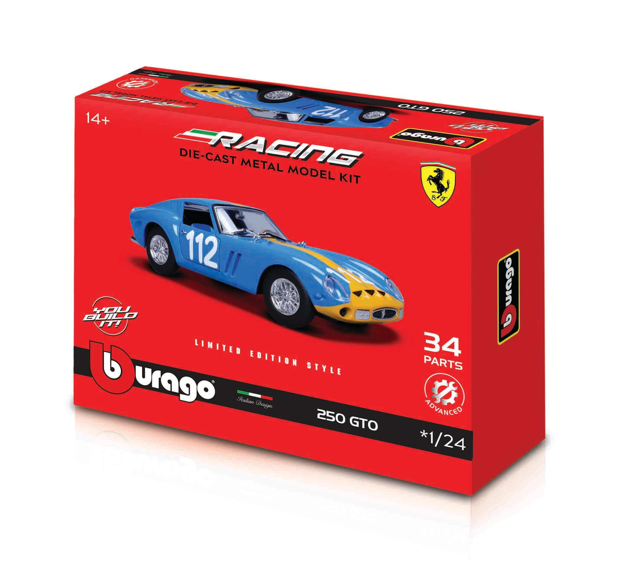 自動車 Bburago Ferrari 250 GTO (1962) 1/24 Amazon.com: Bburago 1962 Ferrari 250 GTO 1: 24 Scale Die