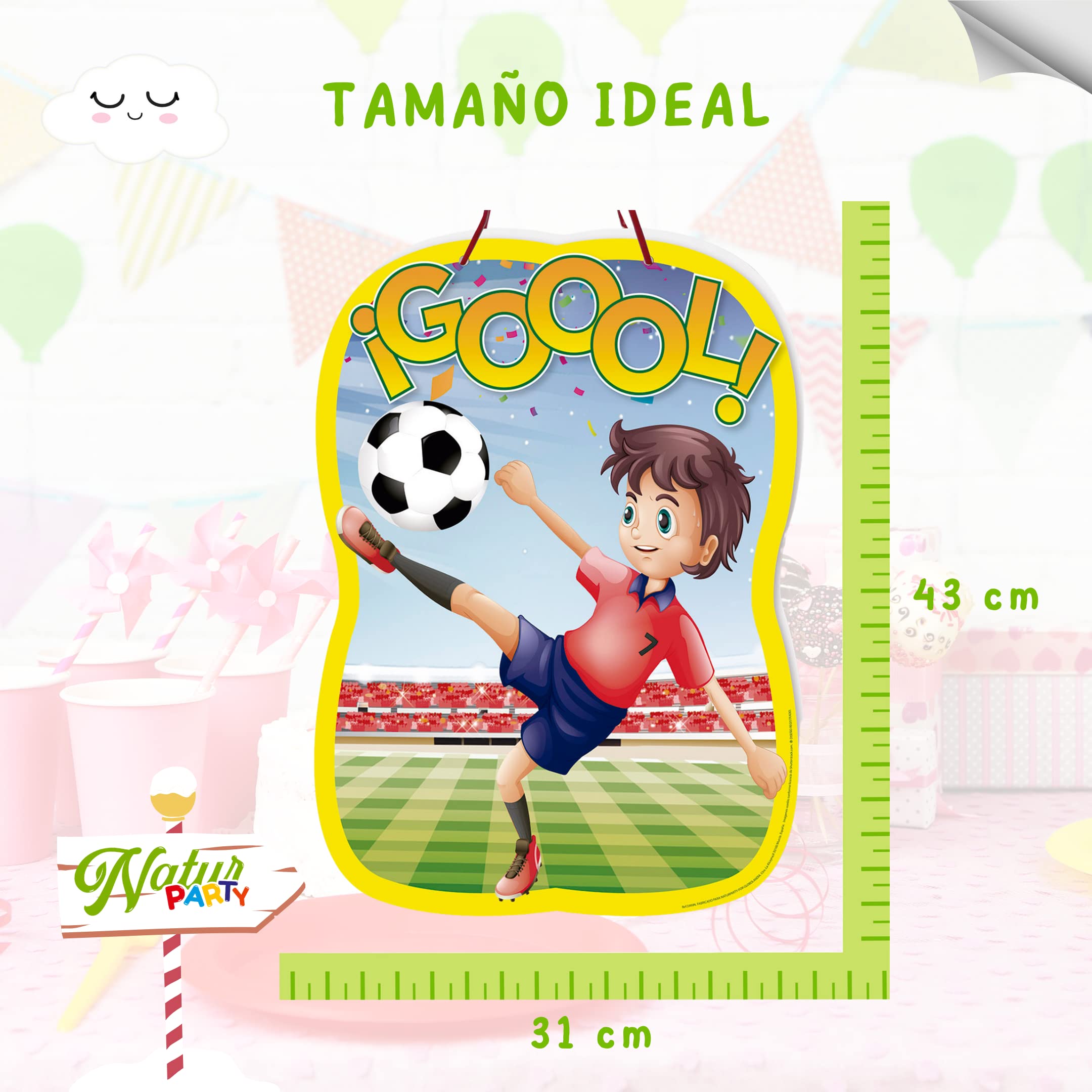 Piñata Ballon De Football Pour Enfants - Jeu D'Anniversaire - Remplissez-la Avec Vos Friandises Décoration Fête Football