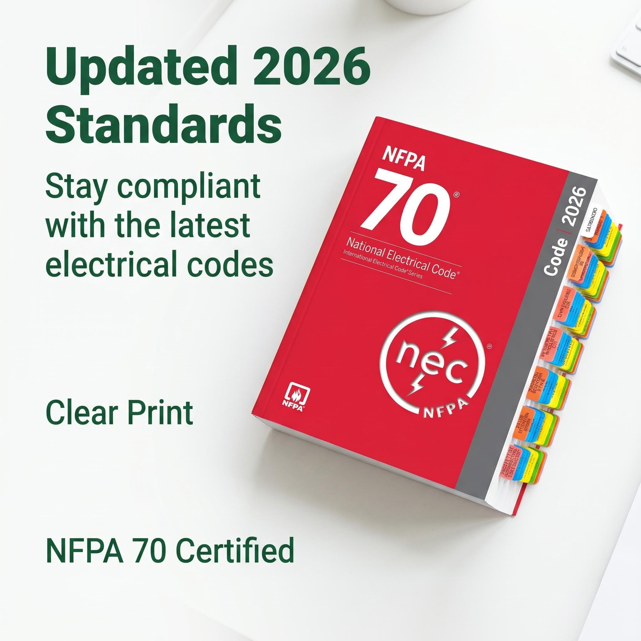 Amazon.com : TINGYI Nation Electric Code 2026 N/E/C Index Tabs,192