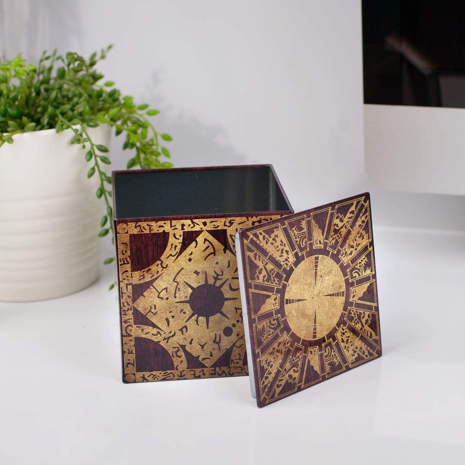 Hellraiser 4-Inch Puzzle Stash Box Storage Tin - Licensed Collectible Horror Movie Merchandise - Novelty Scary Film Home And Office Decor