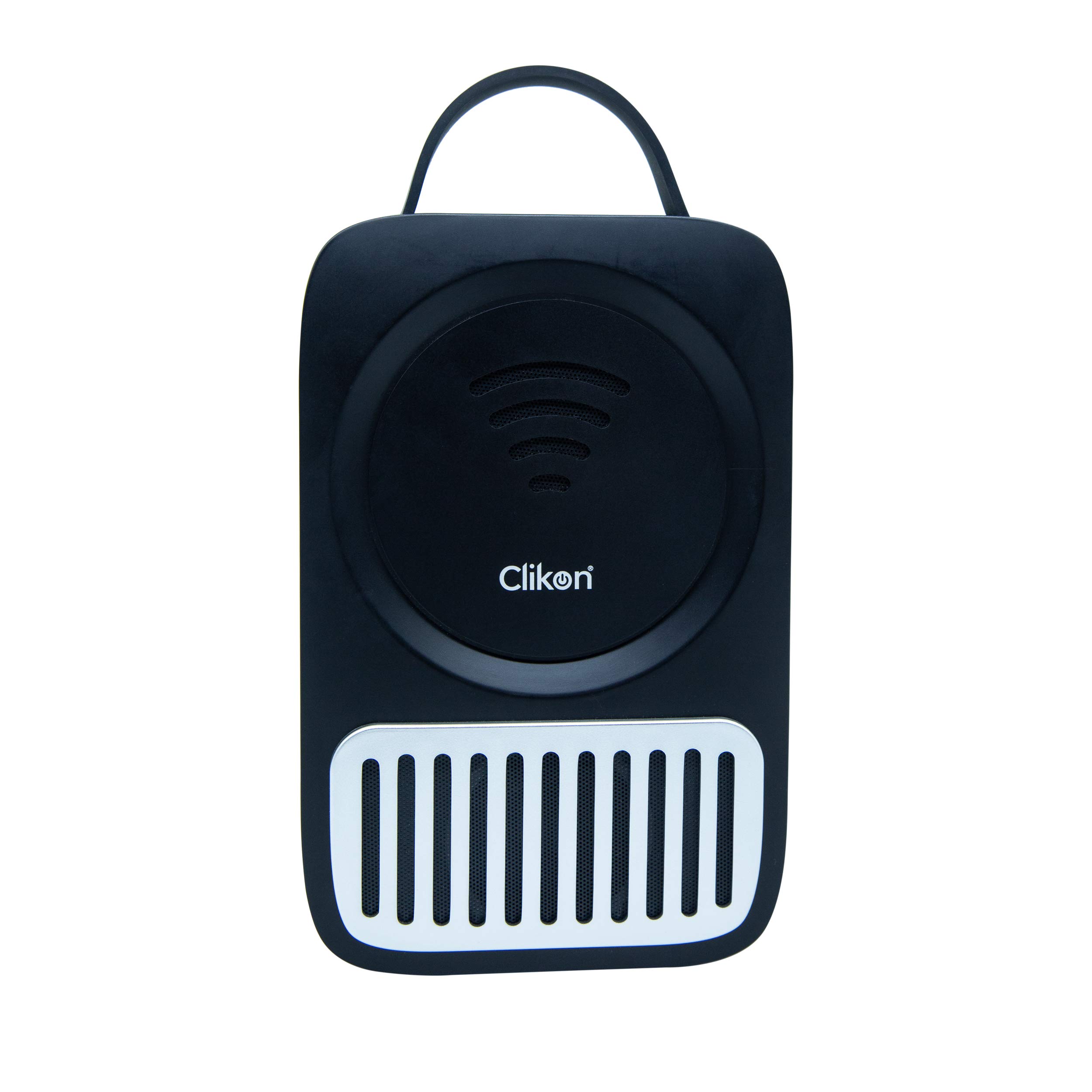 Clikon – Portable Bluetooth Speaker With Dedicated Controls, 12 Hour Play Time, 10-15M Range, 2x 5W Speakers, 3.5mm Aux, Micro-SD Card & USB Support, 2 Hour Charge Time, Black - CK833