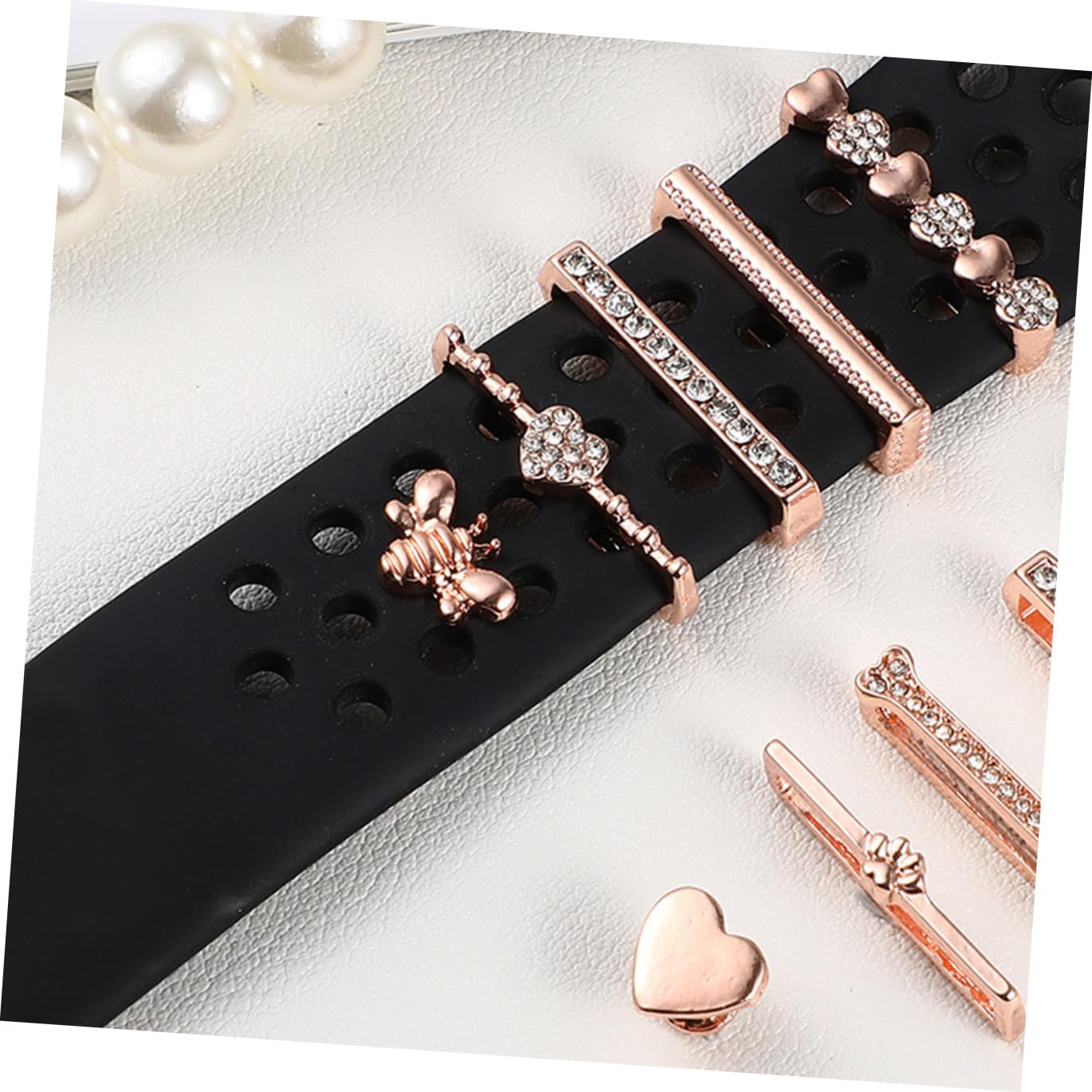 Anneaux Décoratifs en Métal Bracelet de Montre 10 Pièces