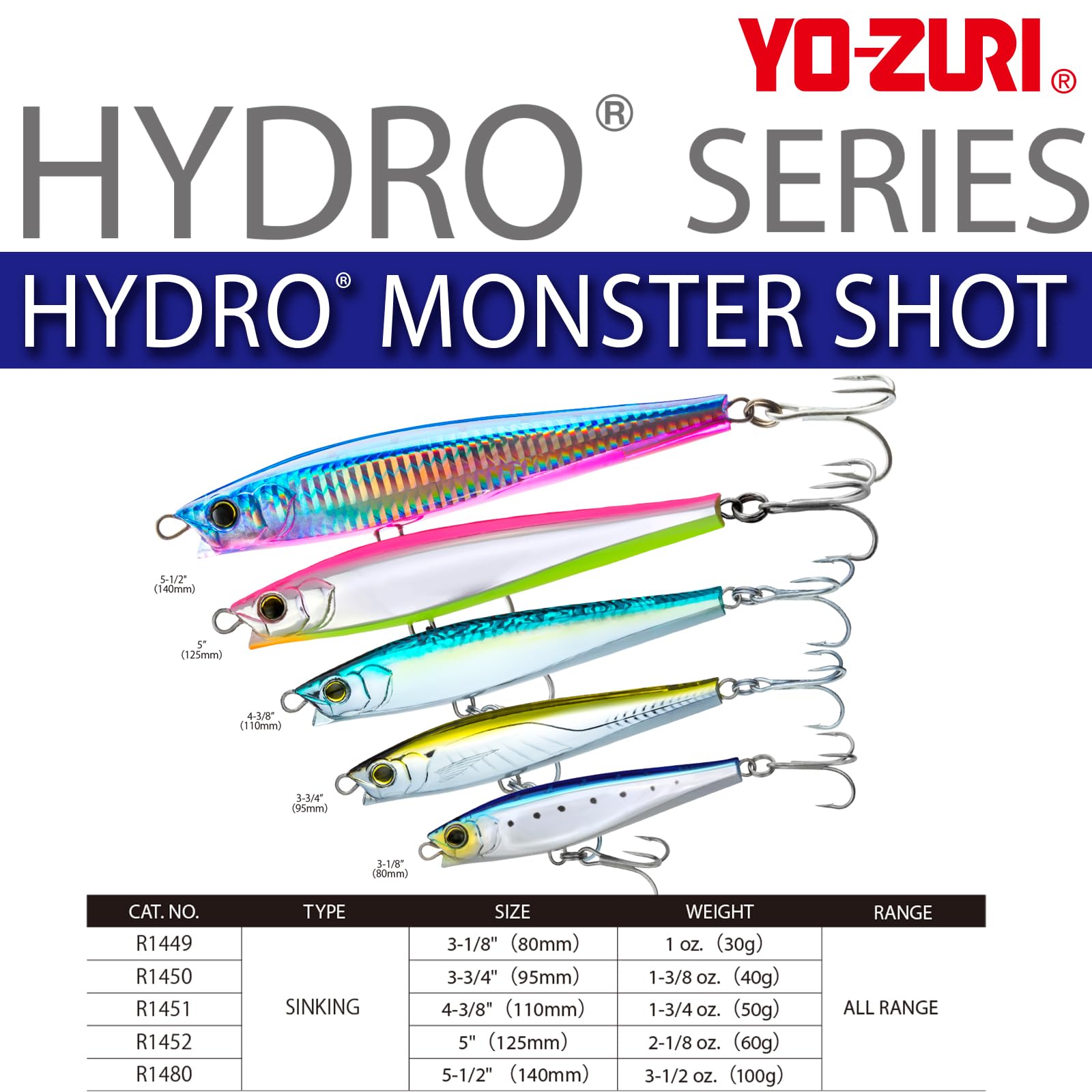 Amazon | YO-ZURI ソルトルアー ハイドロモンスターショット