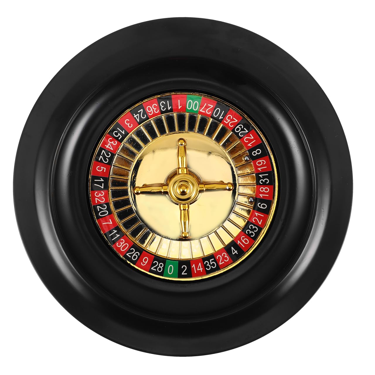 Cabilock 7-Inch Roulette Wheel Drinking Game Set Portable Plastic Turntable Layout for Ad…