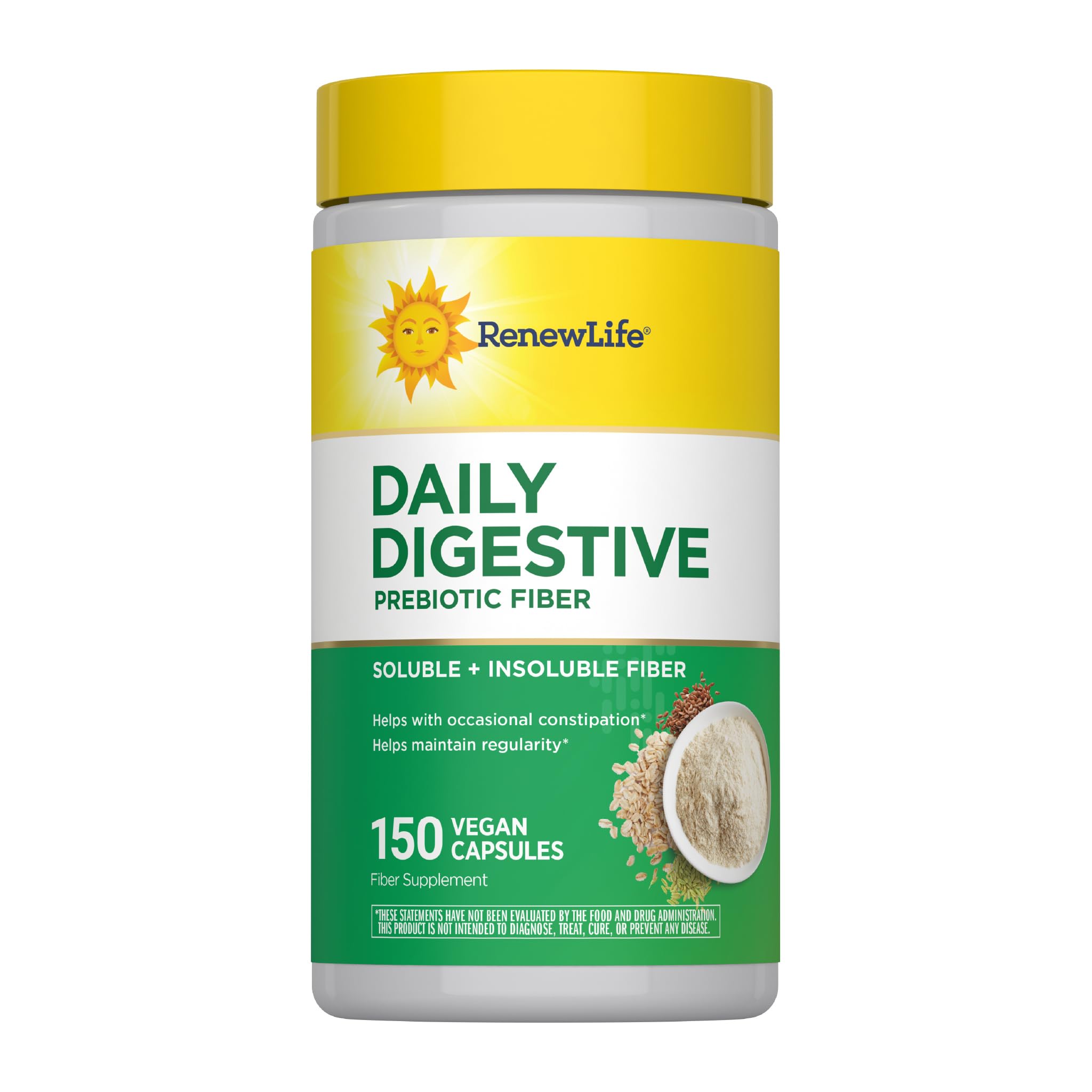 Renew Life Daily Digestive Prebiotic Fiber bottle