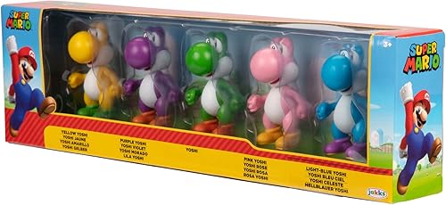 Miniatura 3 de Nintendo Yoshi Figurines Set de 5 2.6in