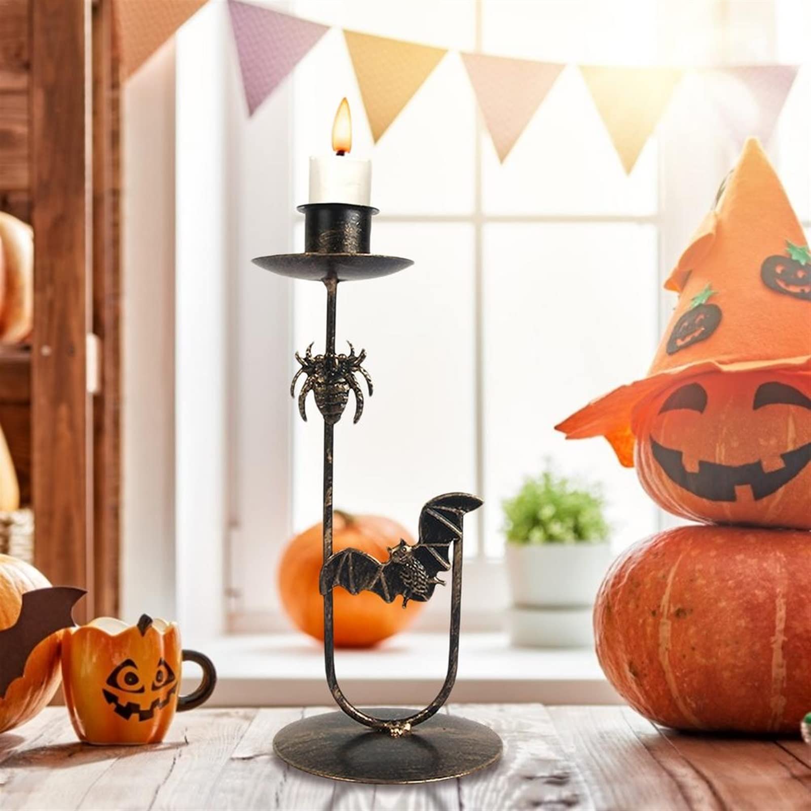Amazon.co.jp: 燭台 キャンドルスタンド ハロウィンキャンドルホルダー