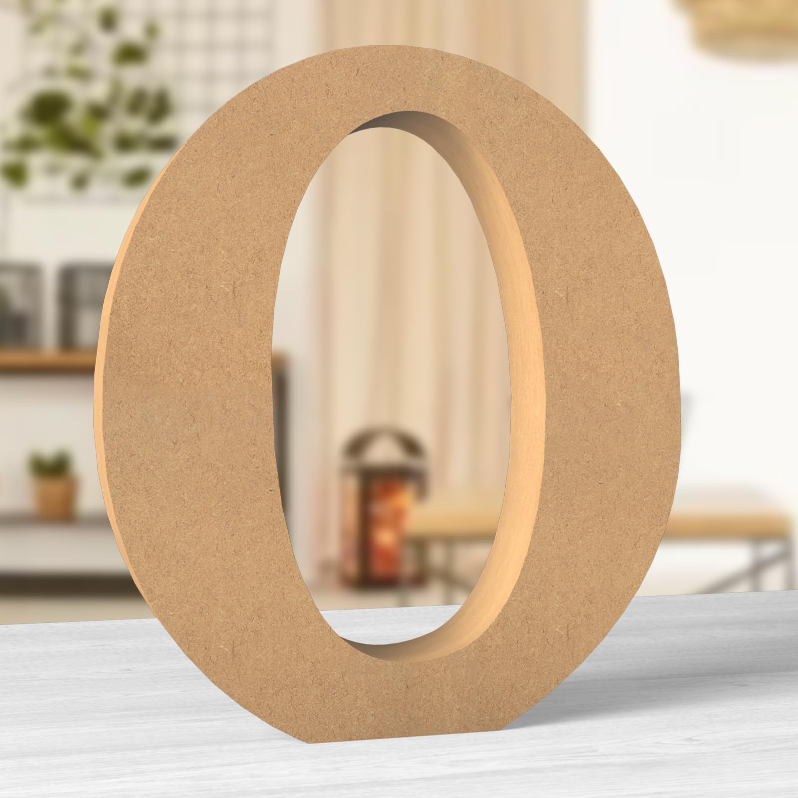Aruatu 12 Inch Balsa Wooden Letters Unfinished Wood Letters for Wall Decor Decorative Standing Letters Large Letters for wall Decoration for Craft Home Party Projects (O)