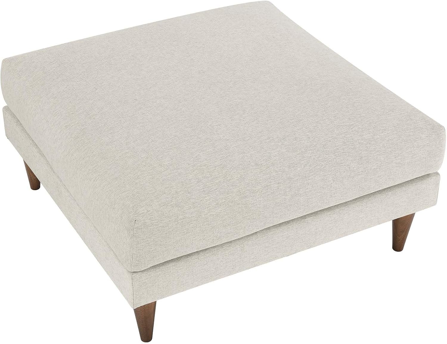 Modway EEI-6481-HEI Zoya Down Filled Overstuffed Ottoman, Ivory Fabric