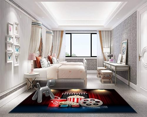 Miniatura 2 de Tapete para el hogar, tapete de cine o cine en la cortina, tapete grueso antideslizante para entrada, tapete para sala de estar, interior y exterior