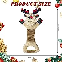 Vista 3 de Juguetes para Perros Chirriantes Interactivo Cachorro Mordedor de Dentición Forma de Ciervo con Sonido de Arrojo Papel Cola de Peluche Algodón PP