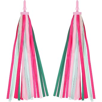 VORCOOL Children S Bicycle Streamers - Colorful Handlebar Tassels for Kids Bikes 2Pcs Sparkly Bike Accessories for Girls and Boys
