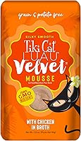 Vista 1 de Tiki Cat Velvet Mousse - Alimento húmedo sin granos con una textura suave para gatos adultos y gatitos