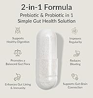 Vista 2 de BIOptimizers Probiotic Breakthrough – Lactobacillus Plantarum OM Probióticos y Prebióticos Suplemento de salud para soporte intestinal, digestivo e