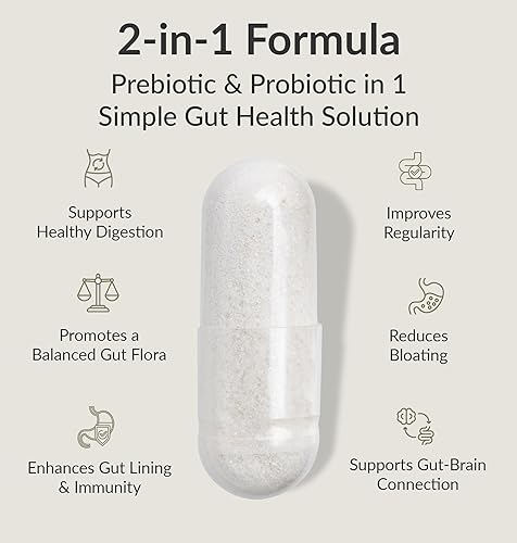 BIOptimizers Probiotic Breakthrough – Lactobacillus Plantarum OM Probióticos y Prebióticos Suplemento de Salud para el Intestino, Digestivo y