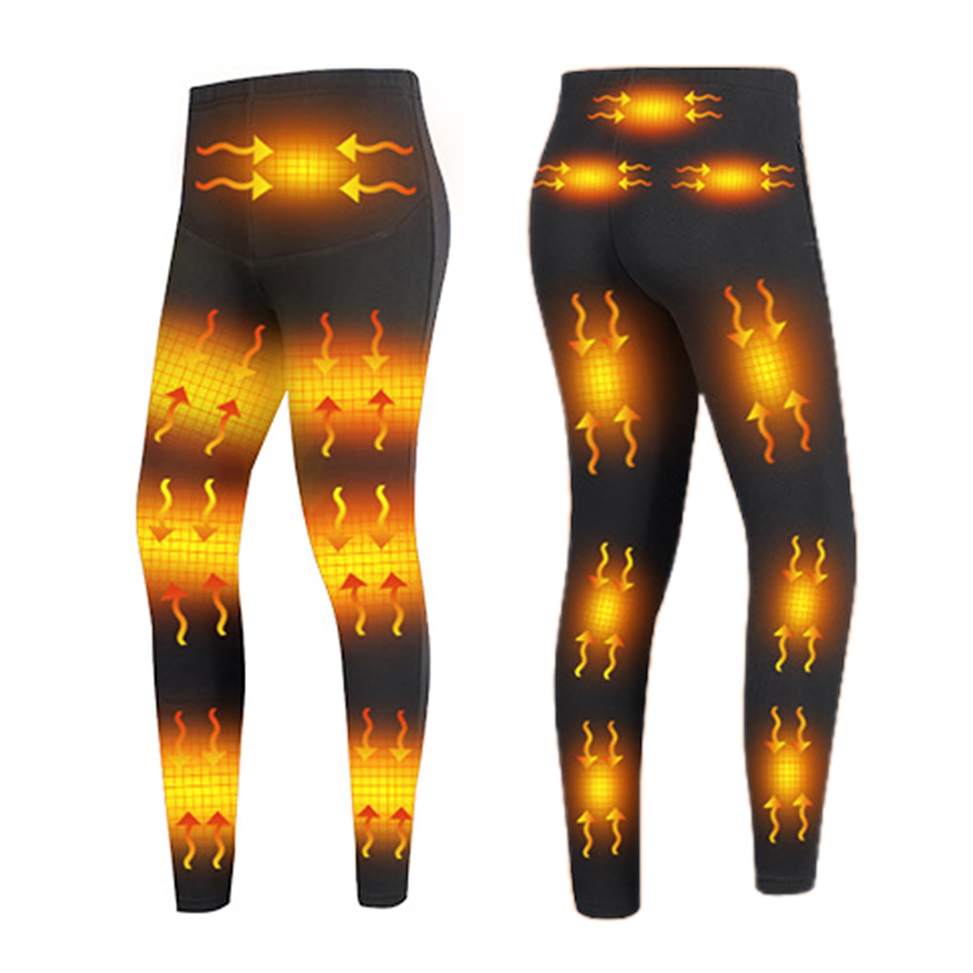 Pantaloni Intimi Riscaldati, Leggings Termici Elettrici da Donna con 16 Zone di Riscaldamento per Lavoro All'aperto