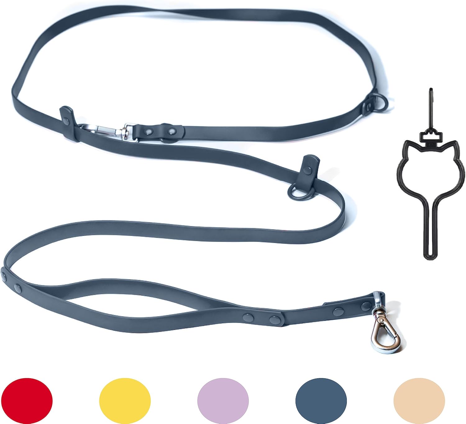 Good Dog Lab Leash 7.7 ft. 2 Handle Traffic Handle