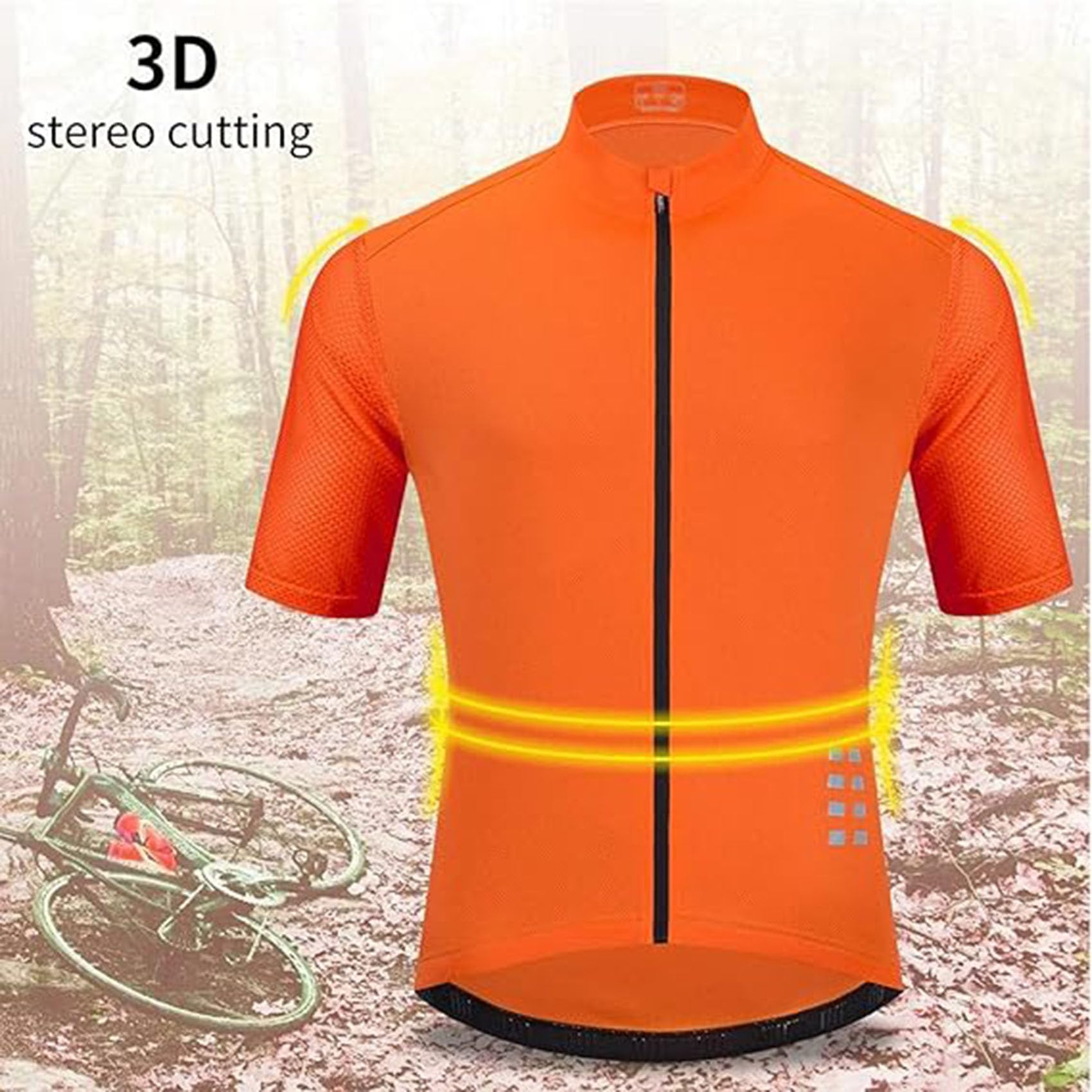 Koszulka rowerowa męskie damskie krótkie rękawy jeździeckie letnie oddychające koszulki rowerowe odblaskowe szybkoschnące rowerowe T-shirt rowerowy ubrania,Cyan-ASIAL/EURM