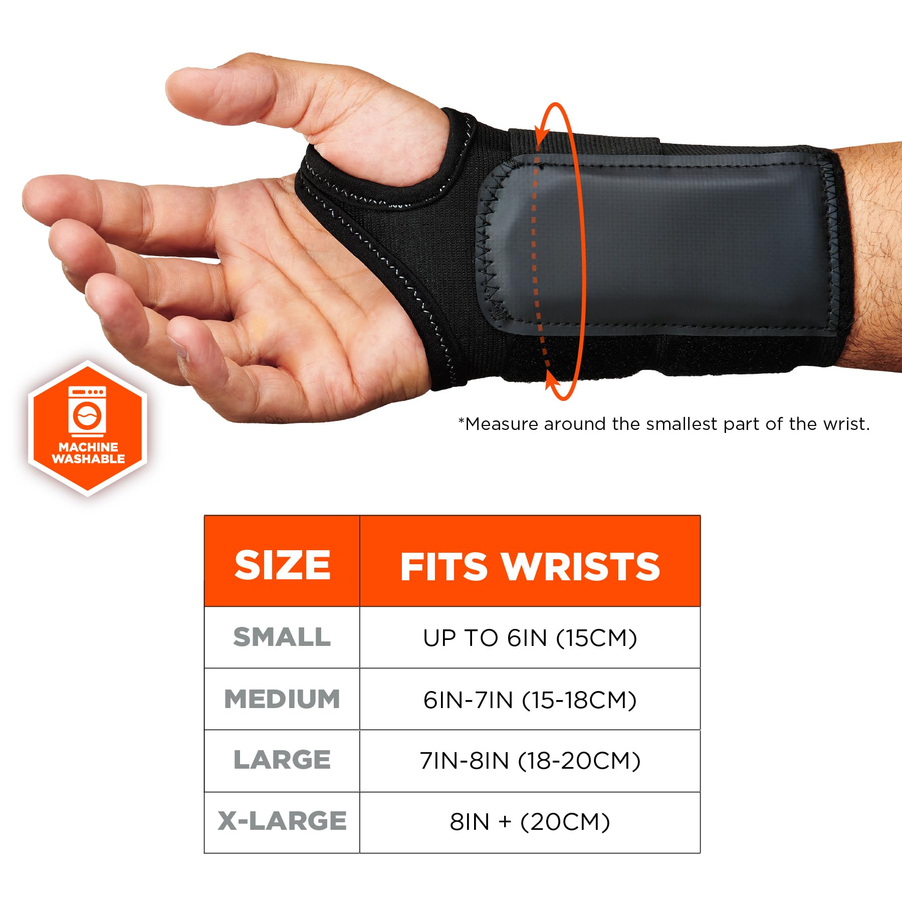 Ergodyne - 70026 ProFlex 4010 Double-Strap Right Wrist Support, Black, Large