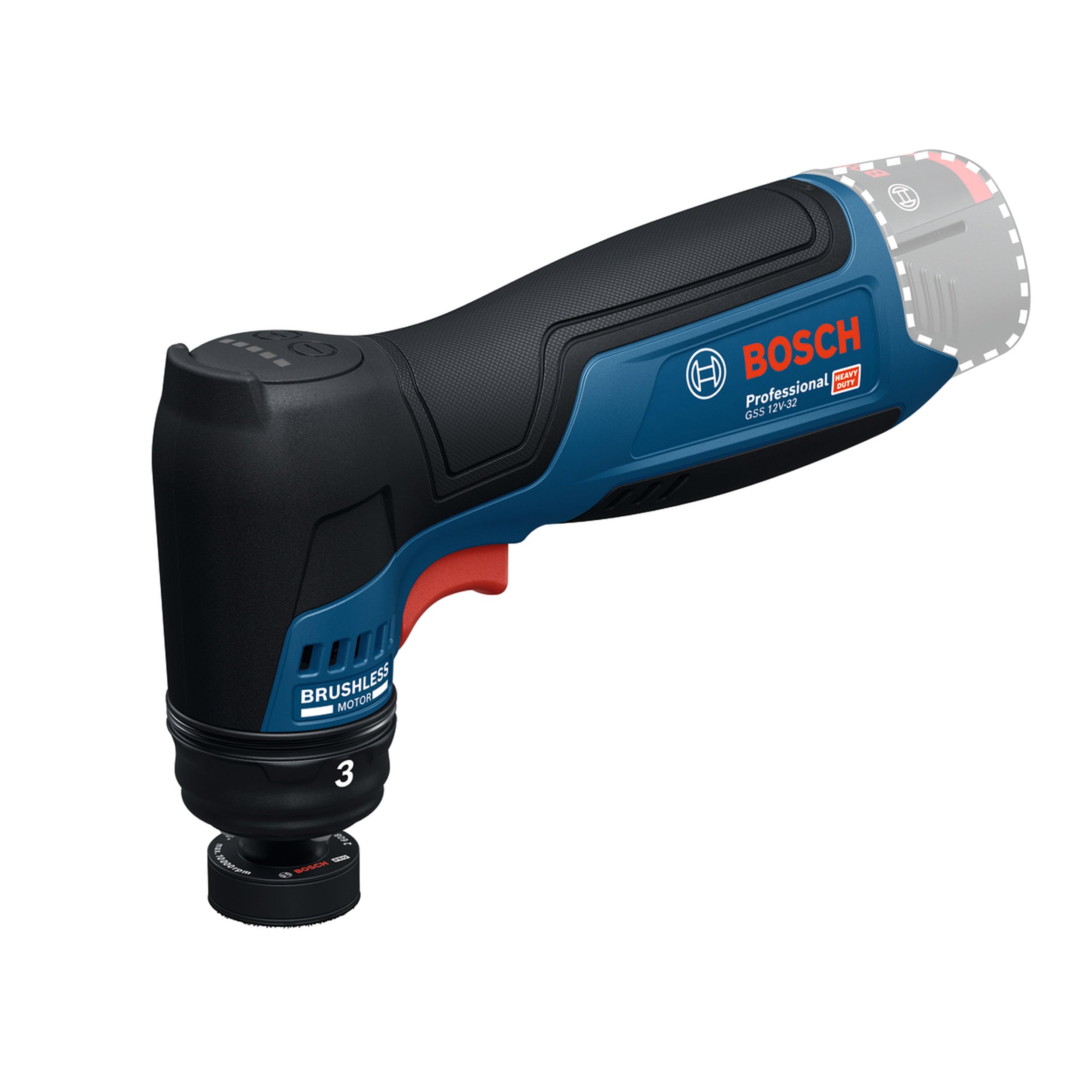 Bosch GSS 12V-32, polisseuse orbitale sans fil, 32 mm, professionnelle