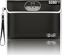 Vista 18 de Bolsa de documentos ignífuga con cerradura (5200℉), soporte para documentos de viaje de 15 x 11 pulgadas, bolsa ignífuga con cremallera para objetos