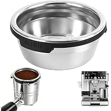 Double Cup Filter Basket Compatible with Ninja Luxe Cafe Accessories ES601 ES701, Stainless Steel Coffee Pressurized Porous Filter, Reusable Portafilter Basket for Ninja Luxe Cafe