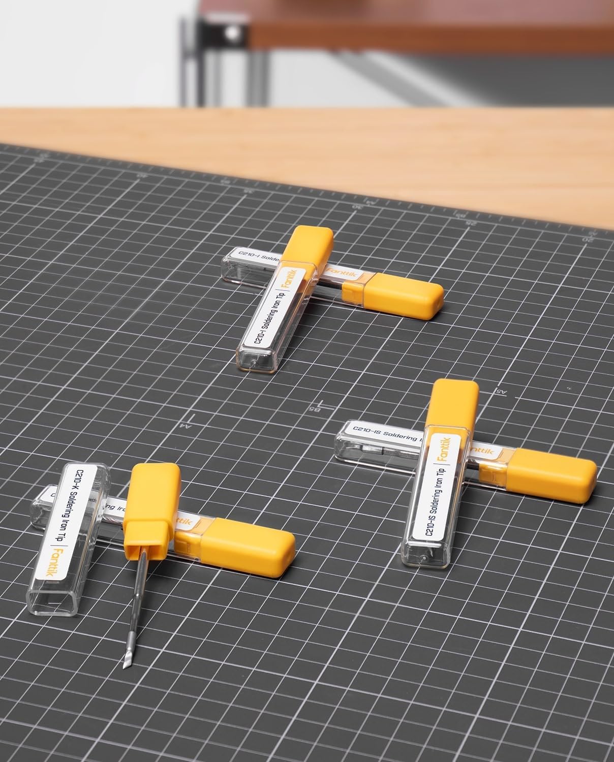 Fanttik C210 Soldering Iron Tips, Replacement Solder Tips for T1 Max, C210-K/I/IS, Rapid Heating, Minimum Required Power 12W, Solder Bits for Soldering Iron (6)