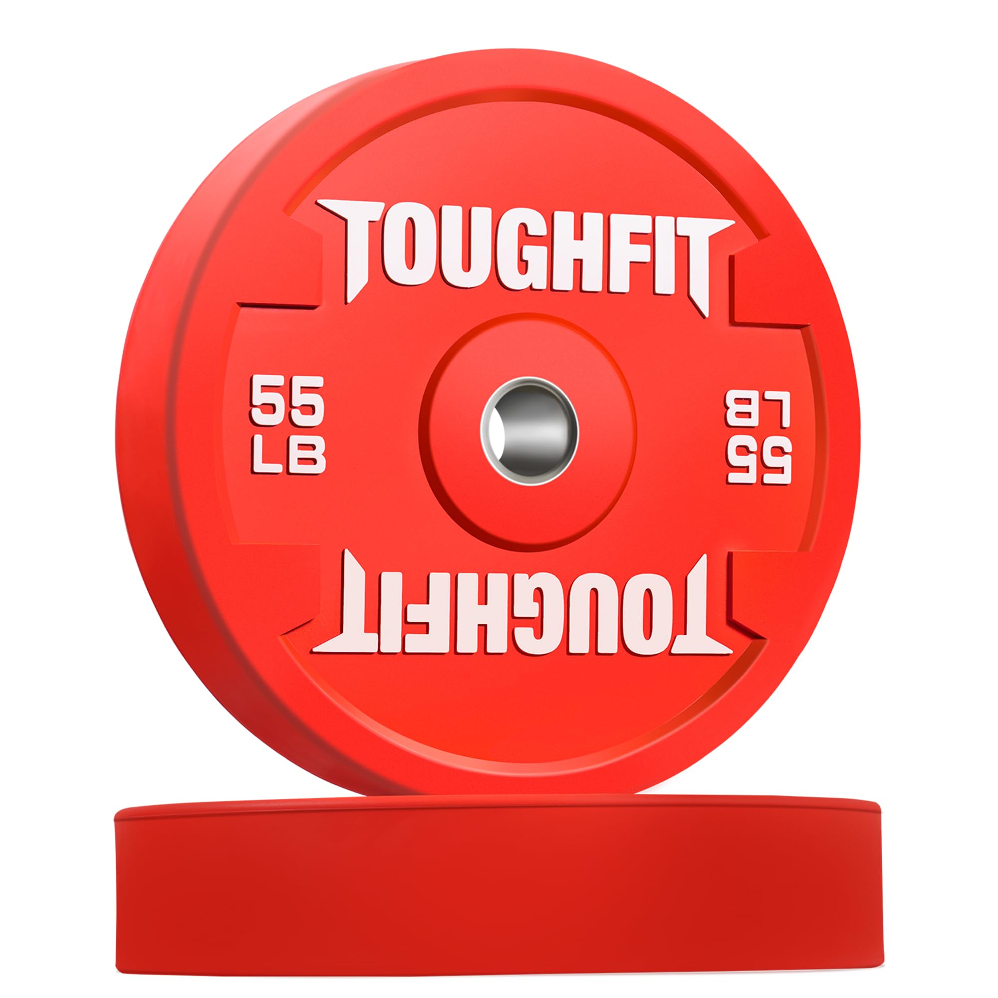 Color Coded Olympic Bumper Plates for Barbell, 2-Inch Weights Plates With Steel Insert Weight Lifting Plate for Strength Training in Home Gym SIMILAR