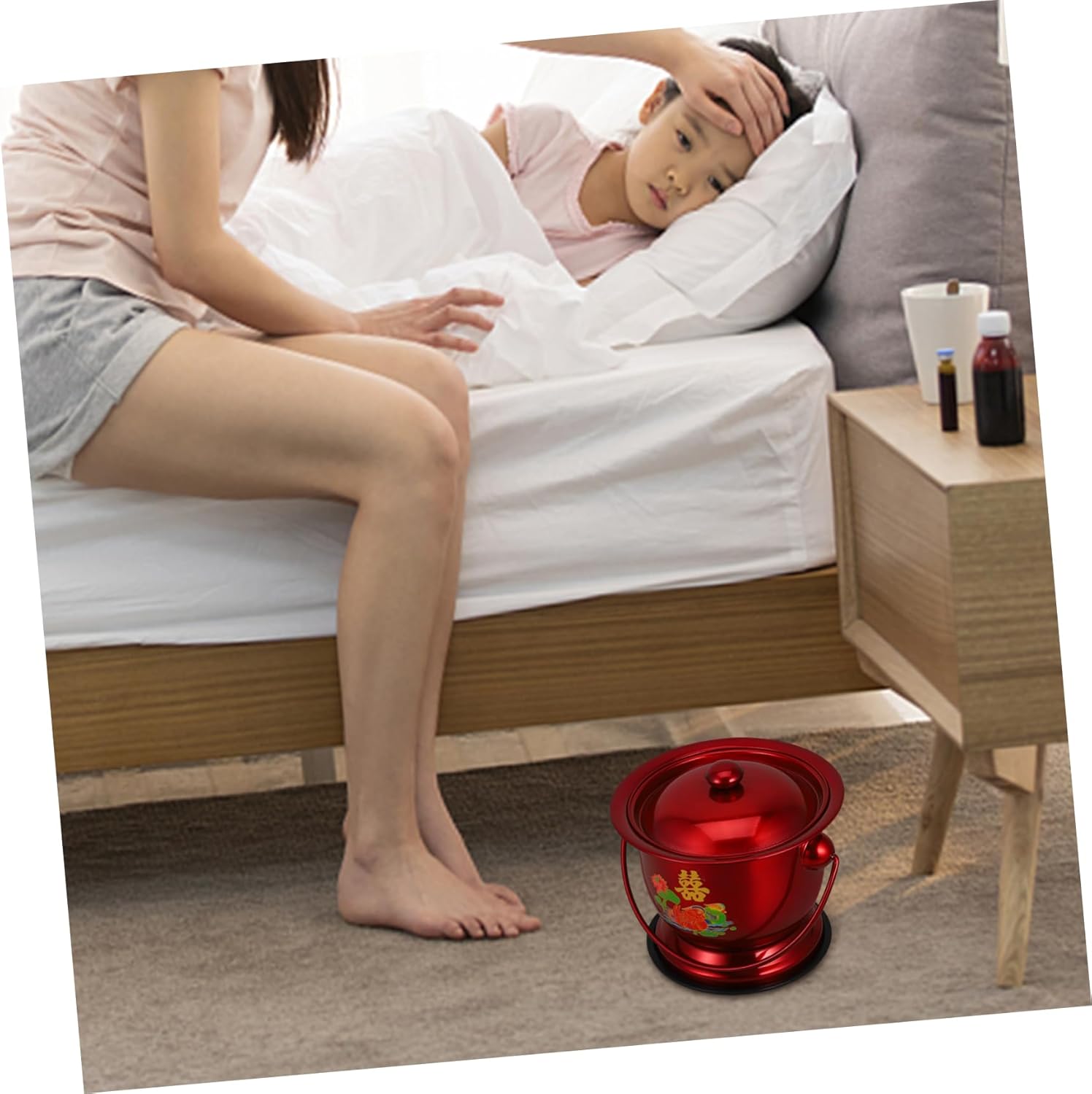 Portable Stainless Steel Urine Pot Durable Urinal for Adults Seniors and Pregnant Women Home Care and Travel with Versatile Use for Bedside and Emergencies